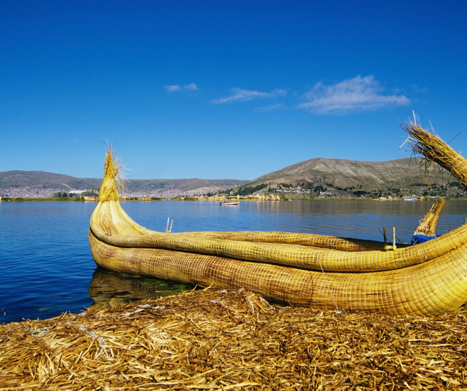Gli uros sul lago Titikaka